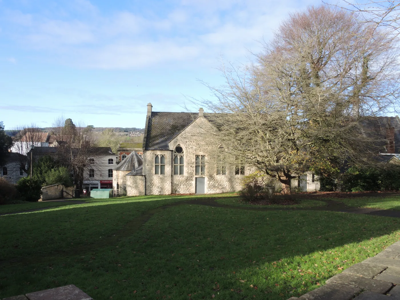 Bank Gardens in Stroud, photographed in November 2025. This photo does not show the event or the incident